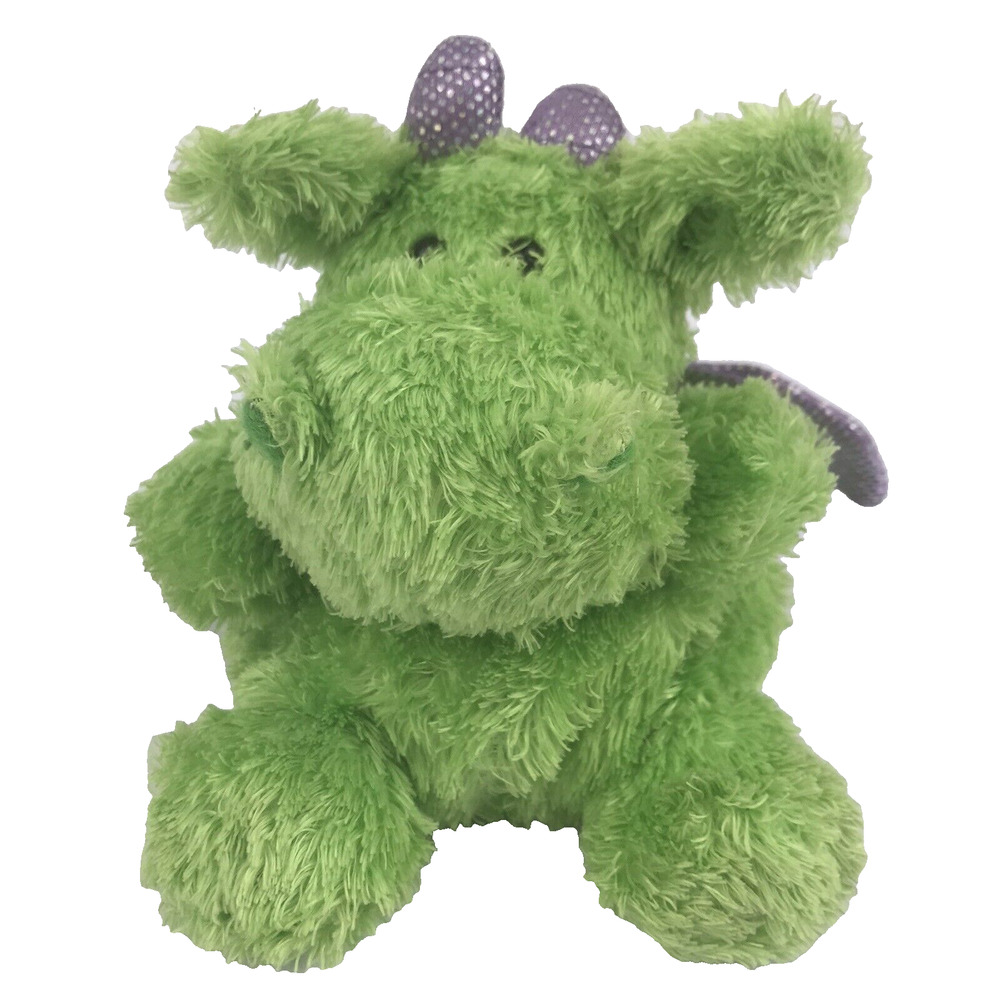 Russ Luvvies Dianne Green Dragon Plush 4" 39602 Purple Wings Hard To Find